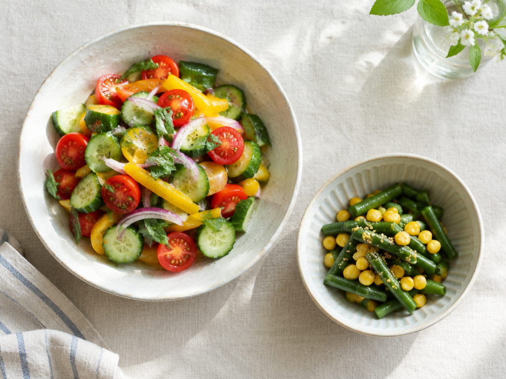 火を使わない夏野菜レシピは和えるだけかレンジ加熱で完成する